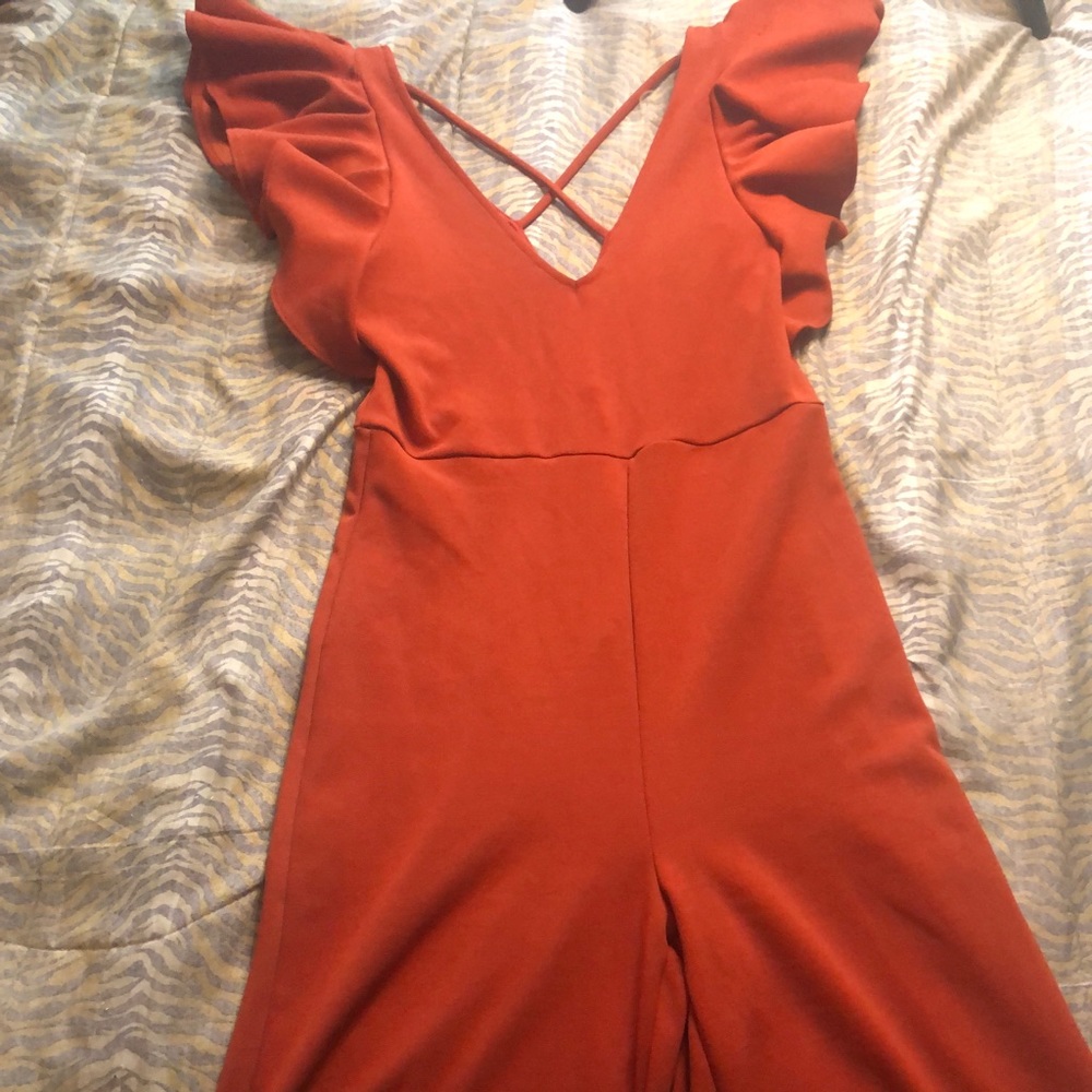 Rust Jumpsuit
